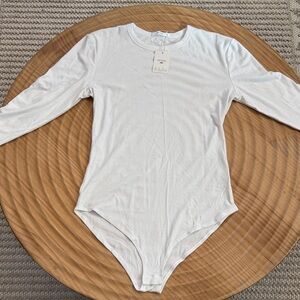 Publish White Long Sleeve Bodysuit